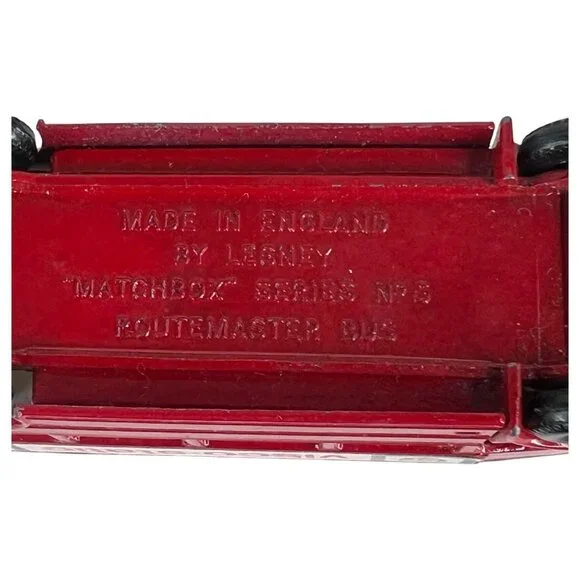 Matchbox Laney Diecast Routemaster #5 London Bus BP Visco Static Decker England - Picture 9 of 9